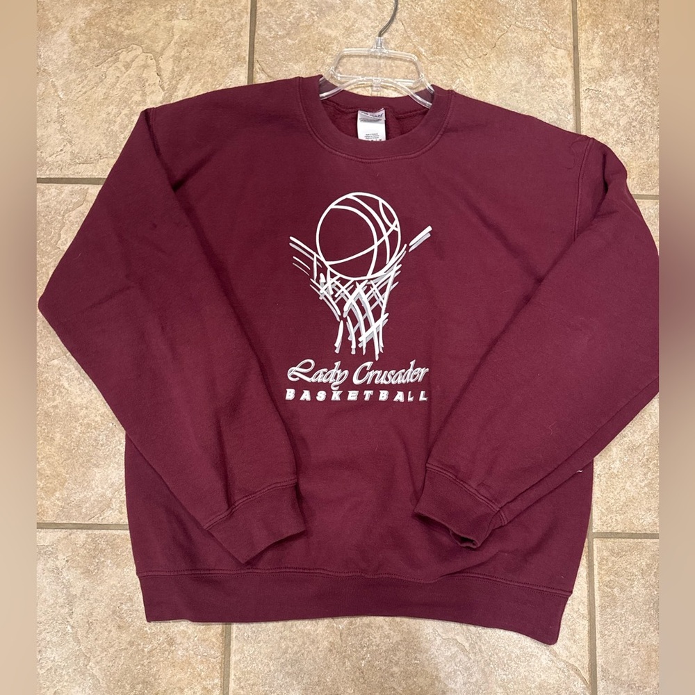 Buhler High School Maroon Basketball Graphic Pullover Sweater